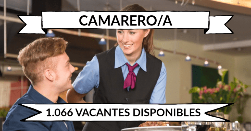 1.066 ofertas de trabajo de CAMARERO encontradas