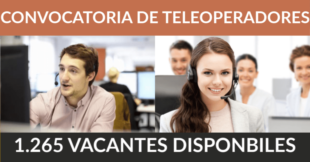 1.265 ofertas de trabajo de TELEOPERADOR encontradas