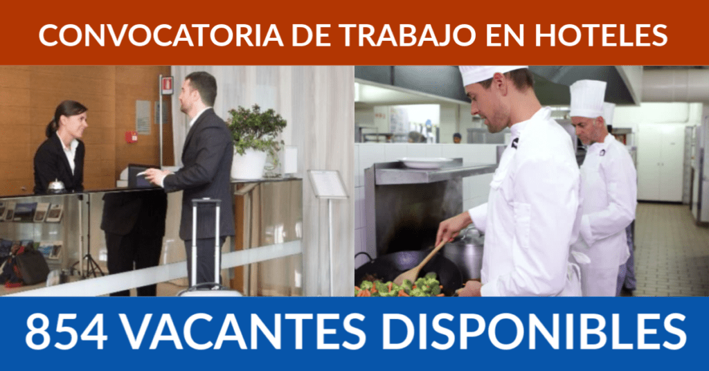 854 Ofertas De Trabajo En Hotel Encontradas