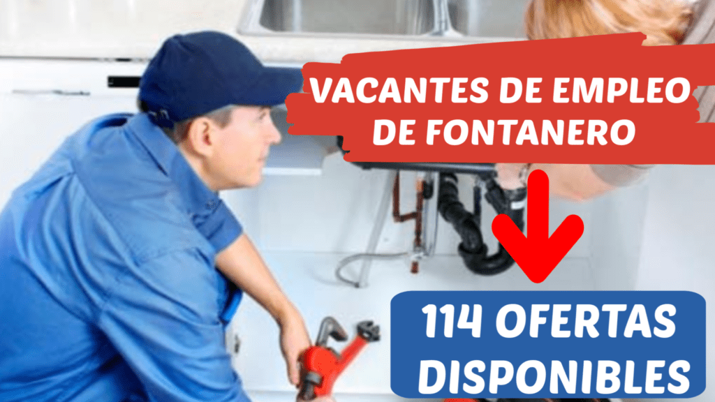 TRABAJO DISPONIBLE PARA FONTANERO