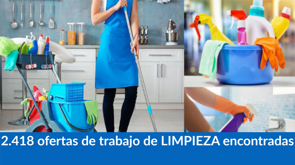 2.418 ofertas de trabajo de LIMPIEZA encontradas