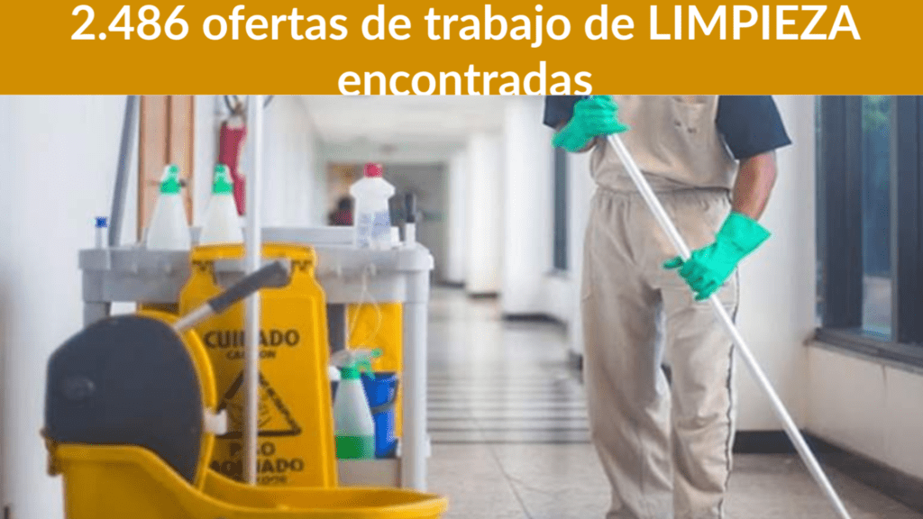 2.486 ofertas de trabajo de LIMPIEZA encontradas