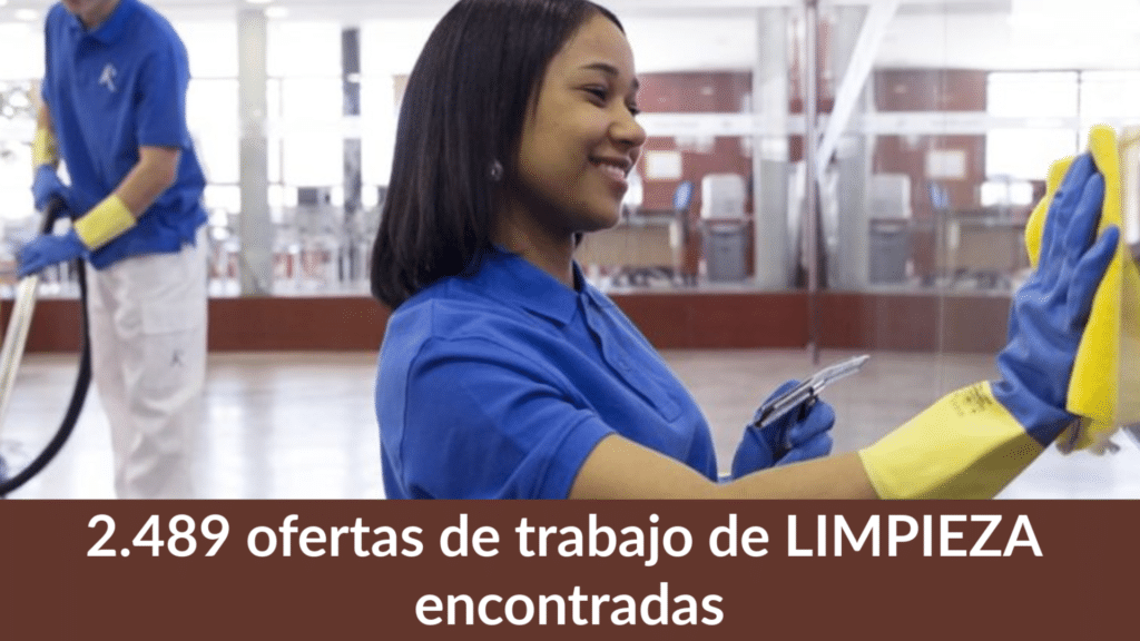 2.489 ofertas de trabajo de LIMPIEZA encontradas