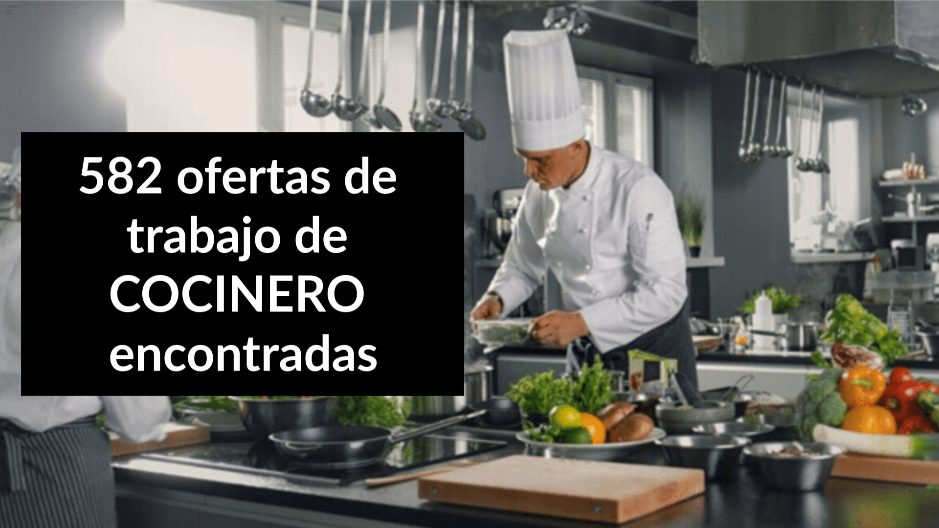 582 Ofertas De Trabajo De COCINERO Encontradas