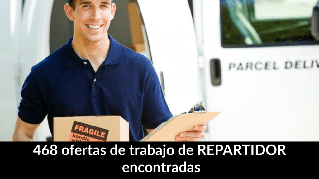 468 ofertas de trabajo de REPARTIDOR encontradas