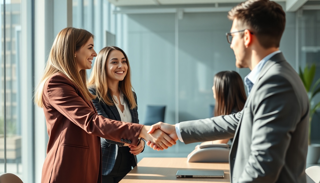 Profesional cerrando acuerdo de negociacion salarial en Espana