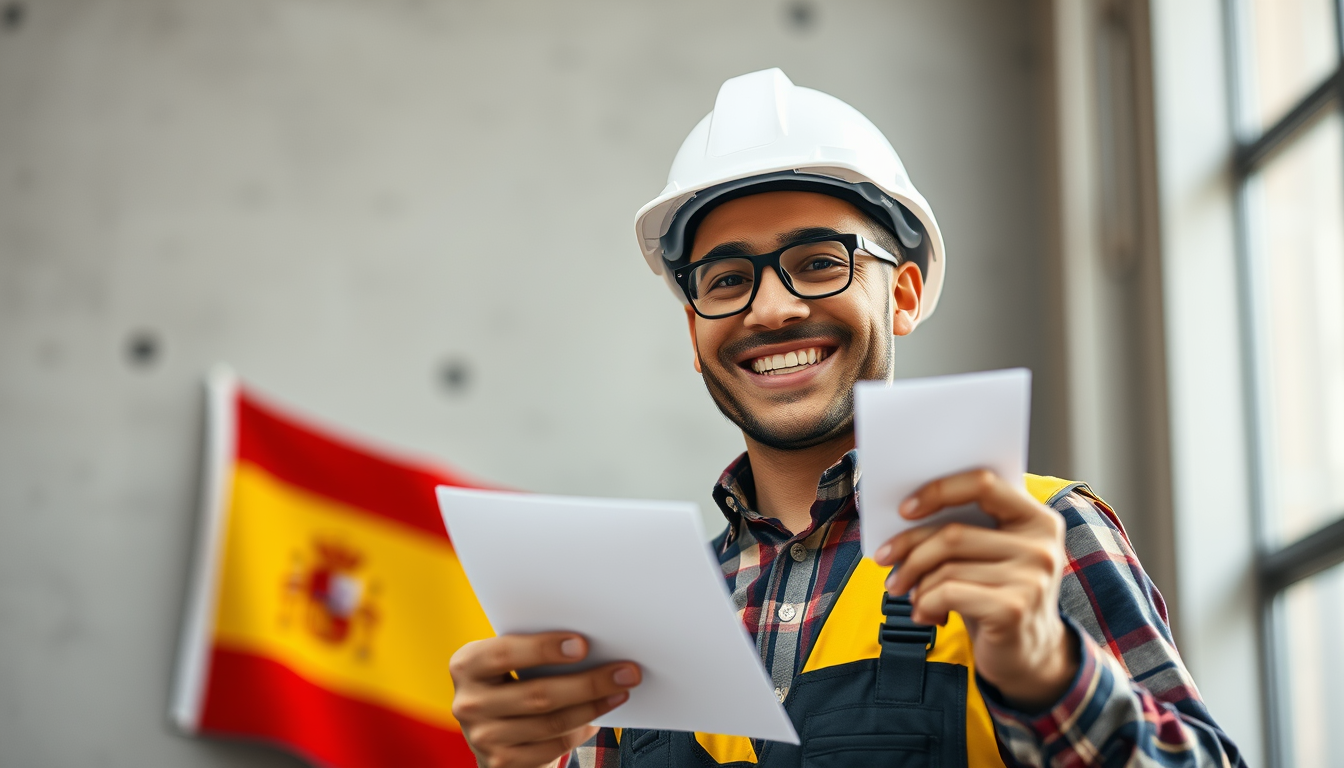 trabajador feliz recibiendo buenas noticias sobre empleo