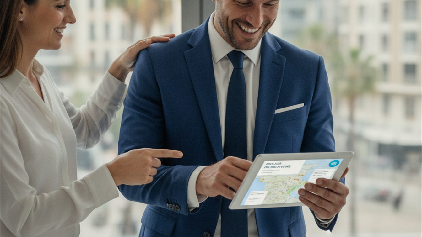 trabajador recibiendo buenas noticias sobre empleo en espana
