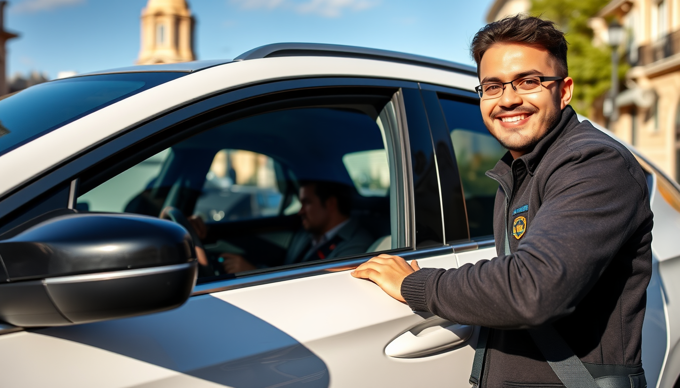 Conductor profesional listo para trabajar en Madrid