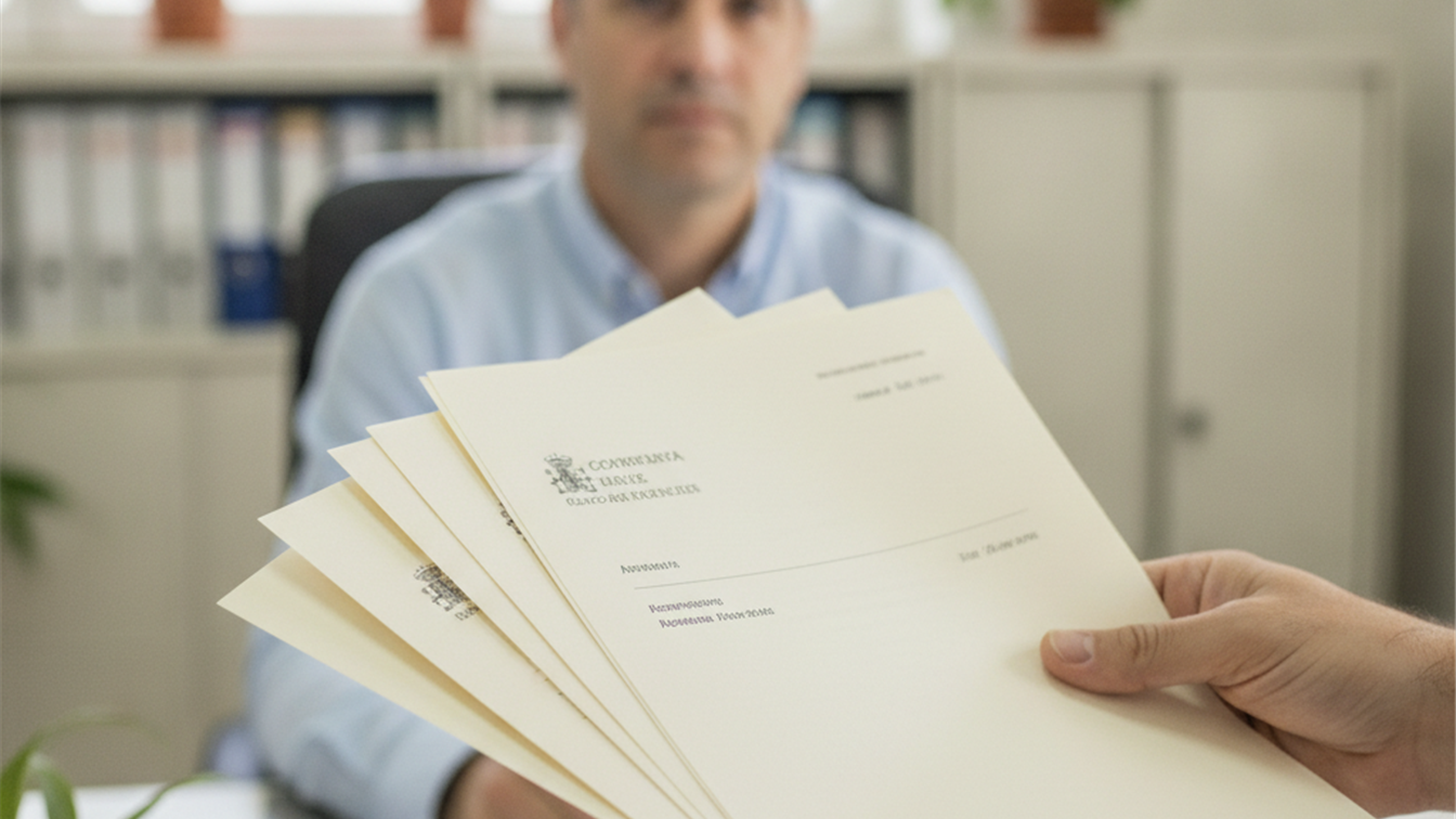 Documentos de solicitud de empleo público en España