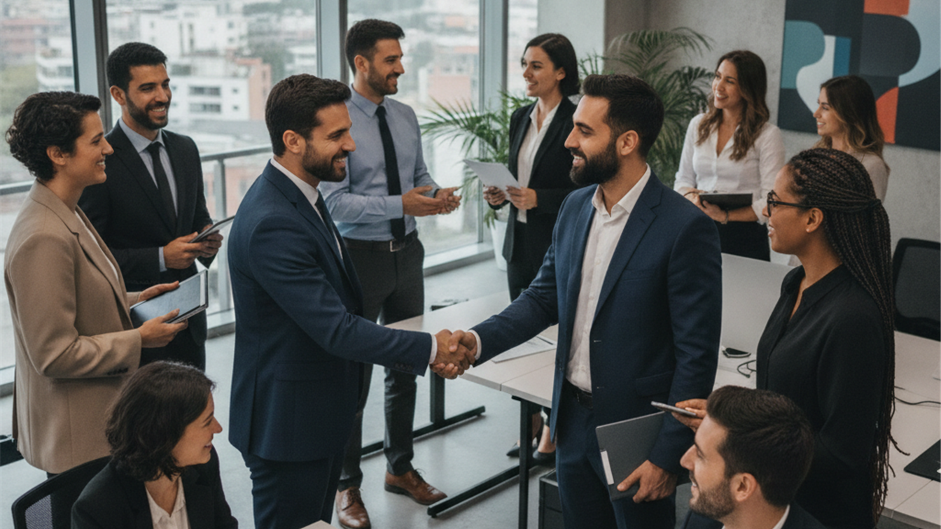Equipo de trabajo en empresa española agosto 2026