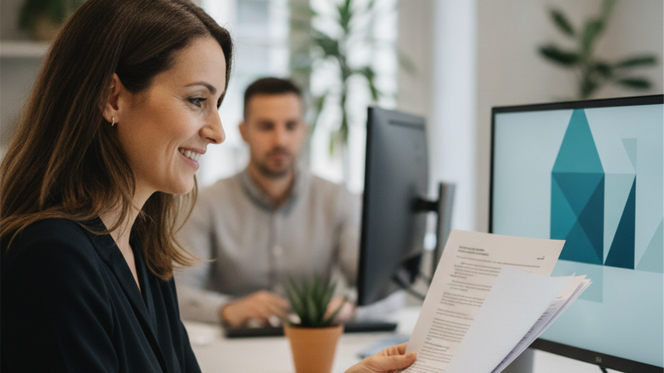 Profesional recibiendo buenas noticias sobre empleo en España