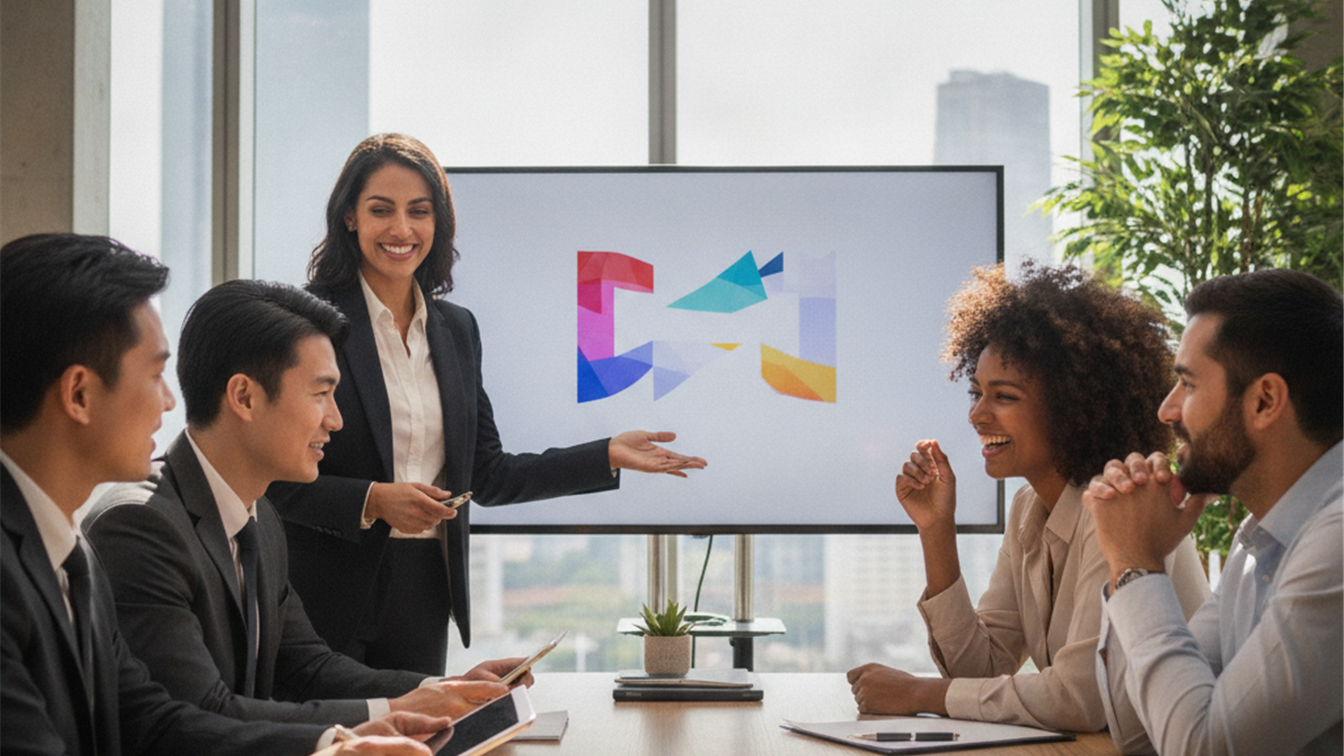 Equipo de profesionales en entrevista de trabajo en empresa española