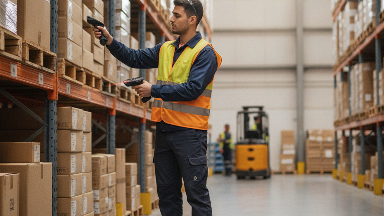 trabajador en almacén logístico España