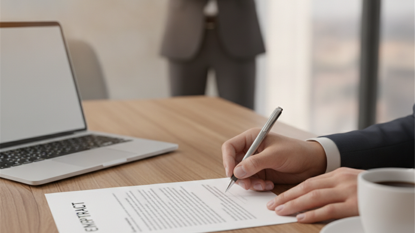 Firma de contrato de trabajo durante el periodo de prueba en España