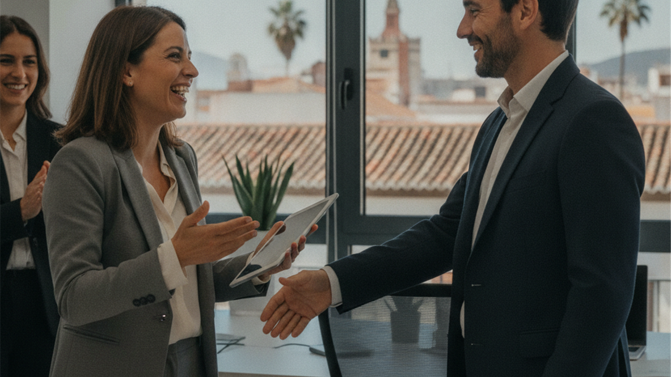 Profesional revisando ofertas de empleo en ordenador España 2026