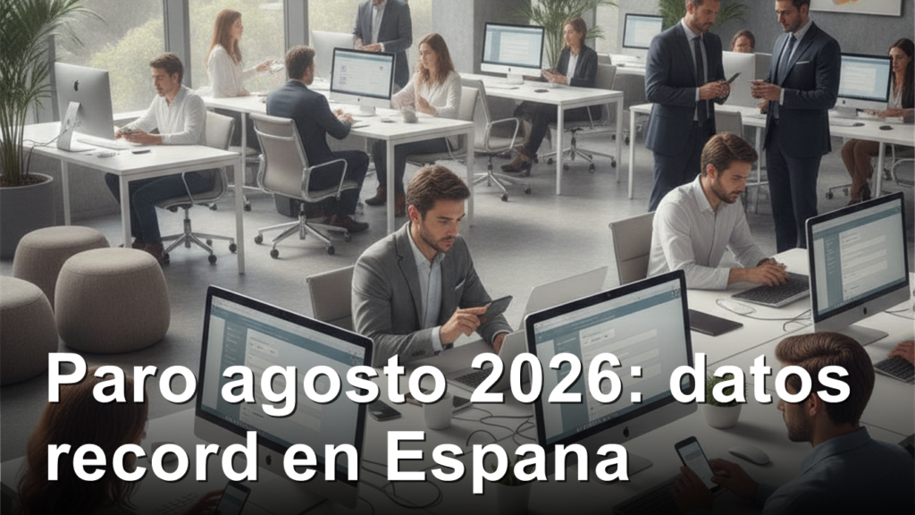 demanda trabajo espana datos paro agosto 2026 img 1