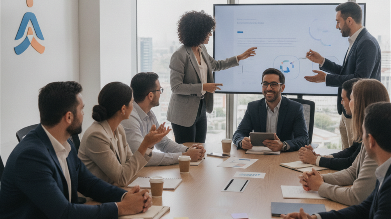 Profesionales trabajando en empresa española en septiembre 2026