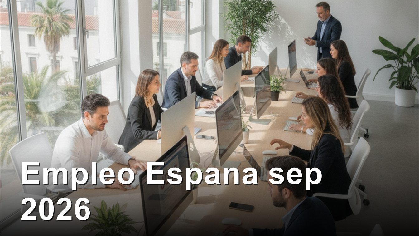 Ofertas de empleo en Espana septiembre 2026 SEPE