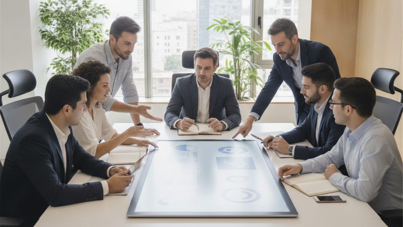 Equipo de profesionales trabajando en empresa española en septiembre 2026