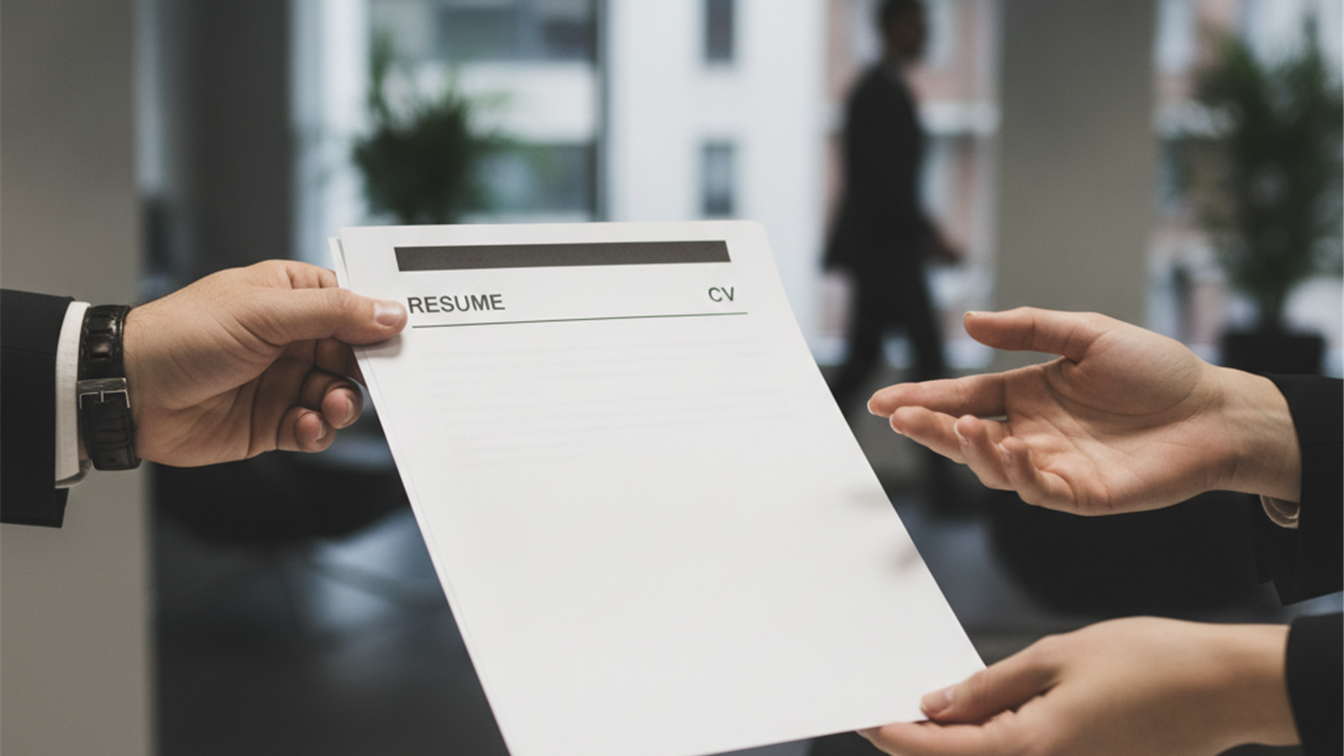 Curriculum vitae en manos de profesional español