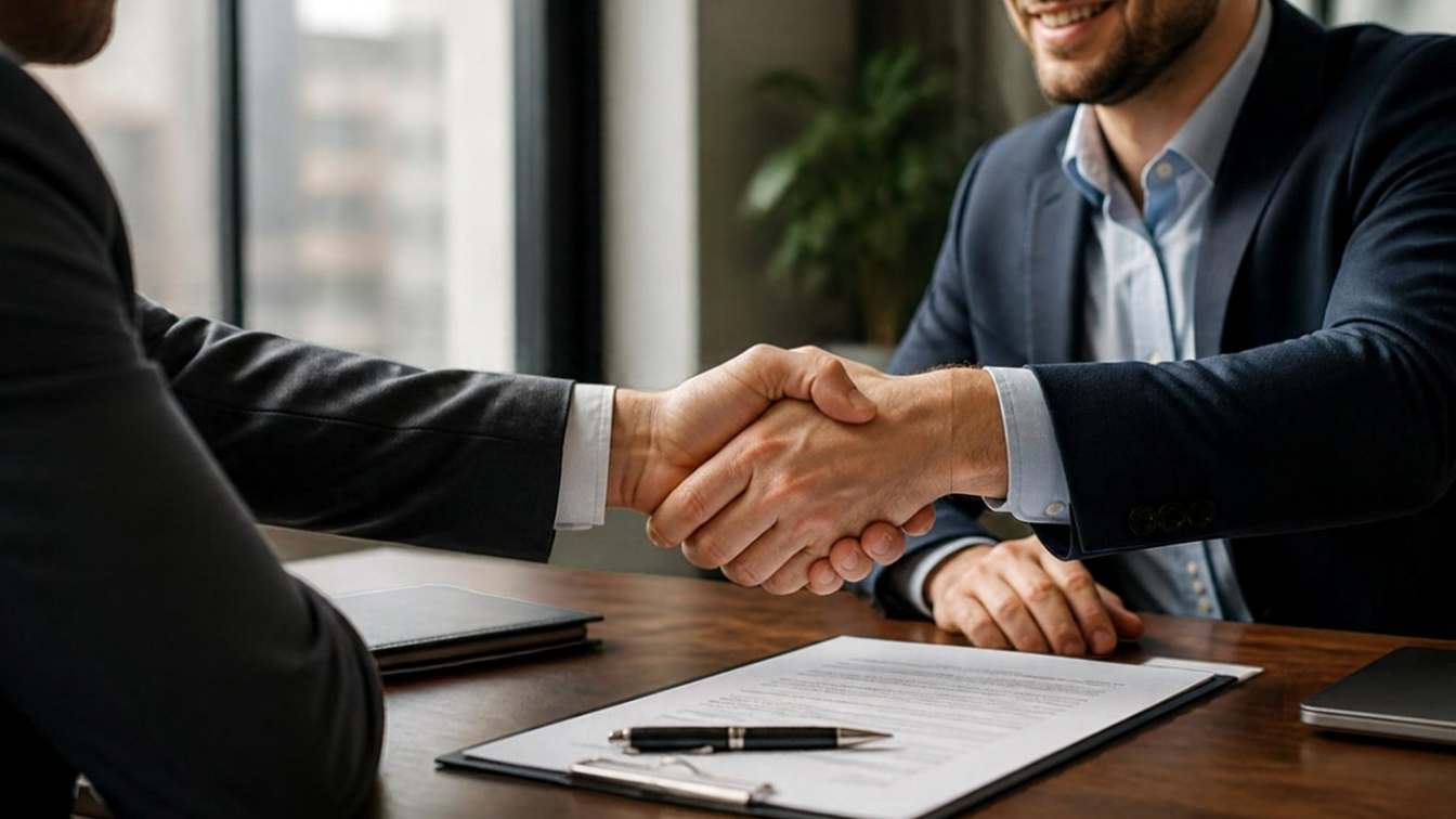 Persona recibiendo buenas noticias sobre una oferta de empleo